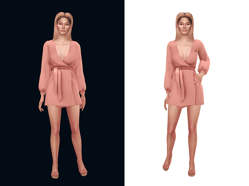 Black & White Sims 4 CAS Background