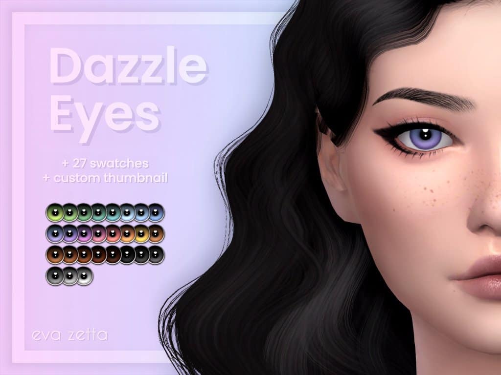 Dazzle Sims 4 Eyes