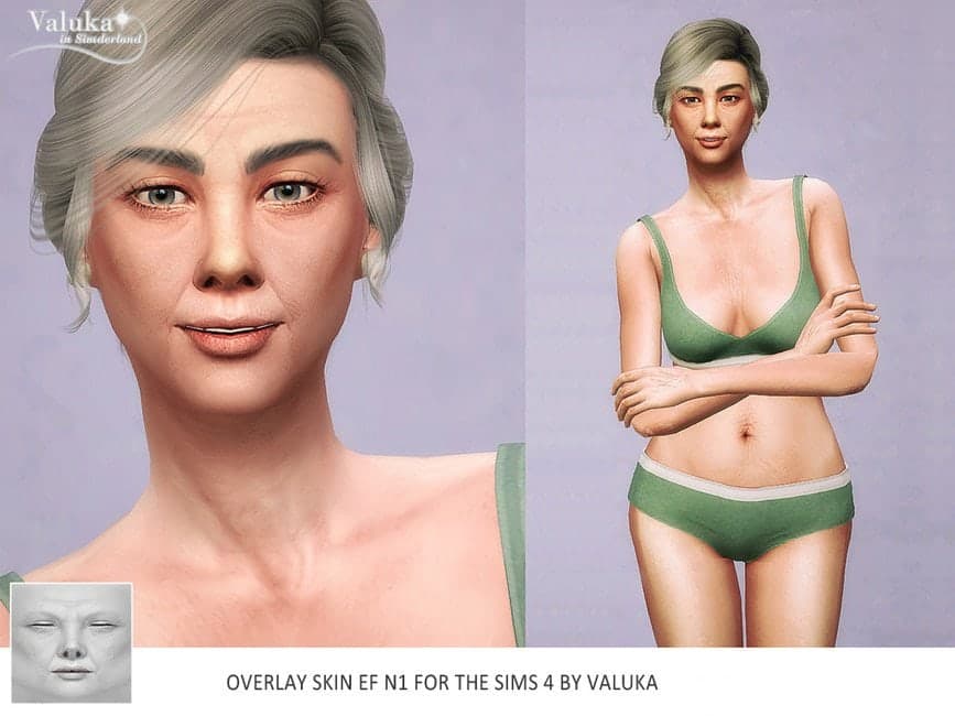 Sims 4 Elder Skin Overlay