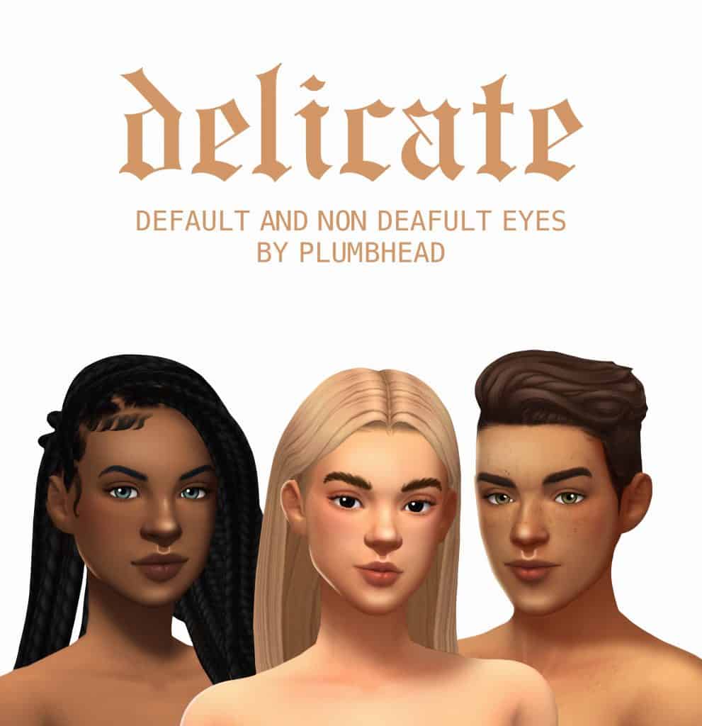 Delicate Sims 4 Maxis Match Eyes