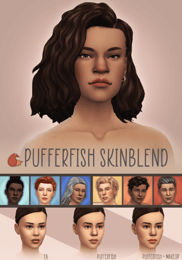 Pufferfish Sims 4 Maxis Match Skin