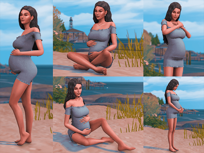 Sims 4 Pregnancy Pose Pack