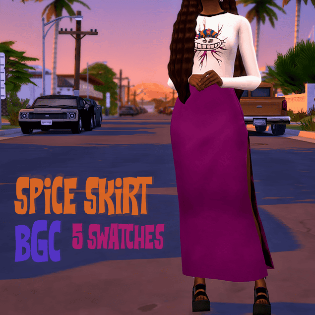 Sims 4 Y2K CC Skirt