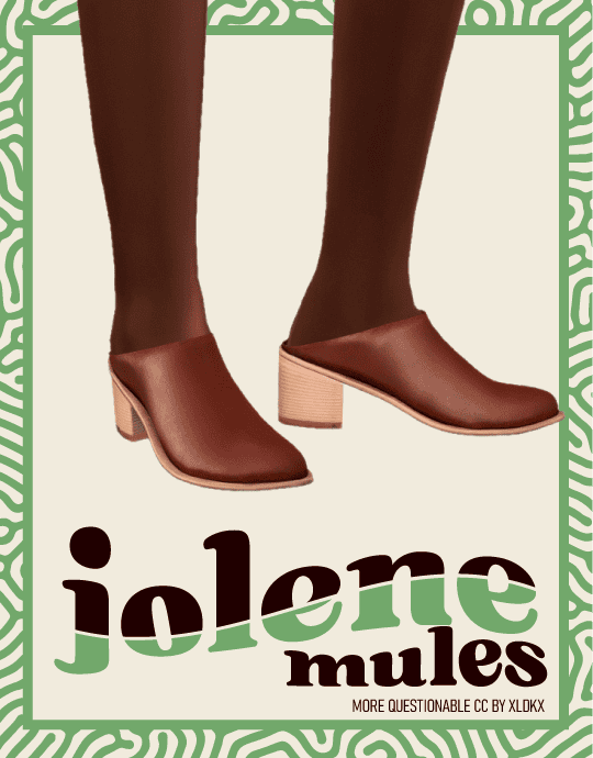 Sims 4 Jolene Mule Shoes
