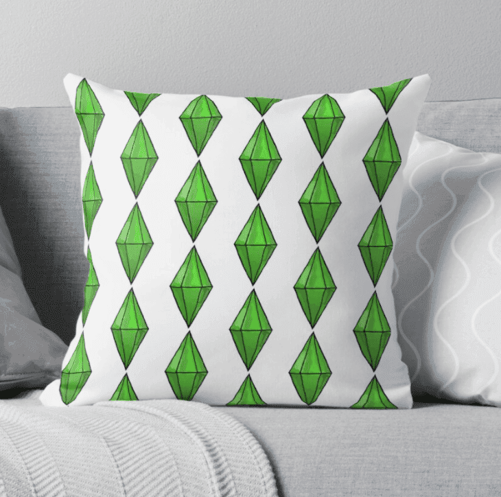 Sims Throw Pillow