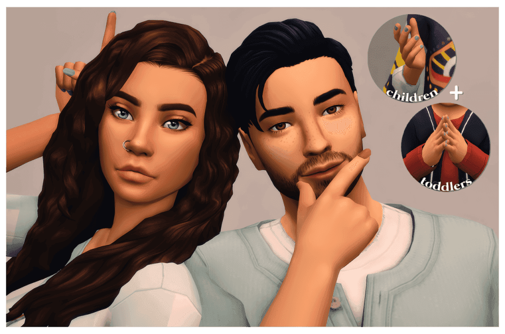 Sims 4 Academia Nails Recolor