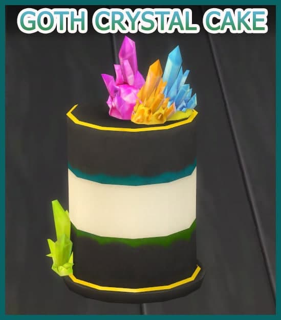 Sims 4 Goth Crystal Cake