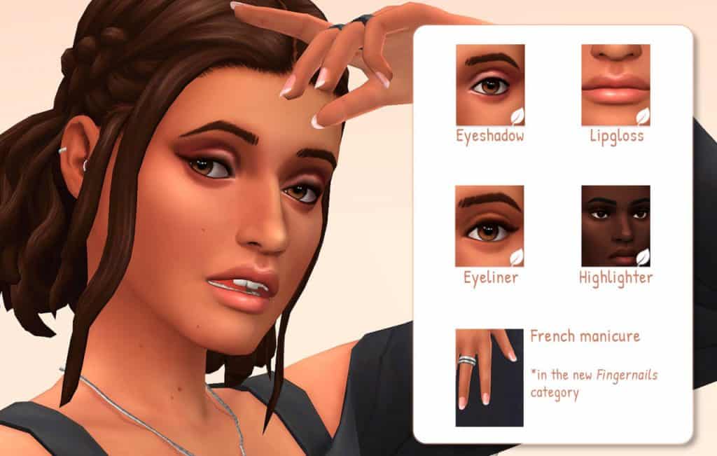 Sims 4 French Manicure Nail Collection