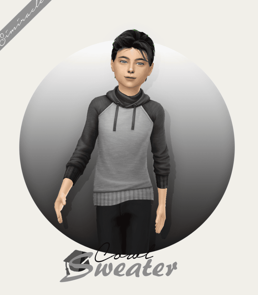 Sims 4 Kids Cowl Sweater