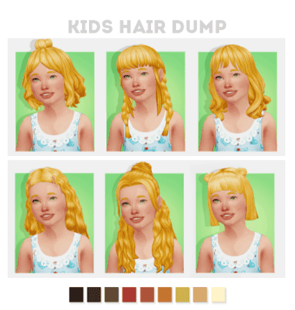 Sims 4 Kids Hair Dump