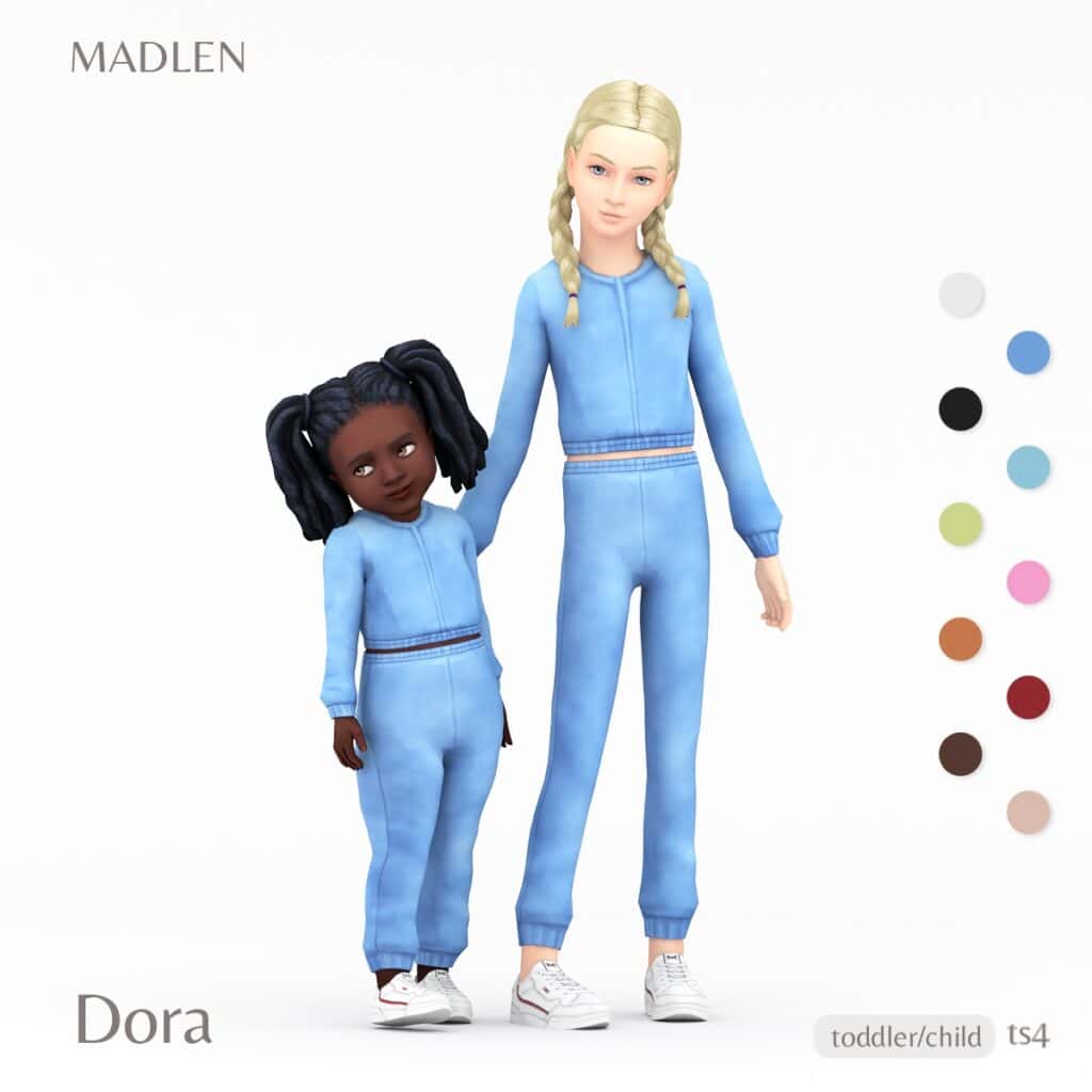 Kids CC Tracksuit for Sims 4
