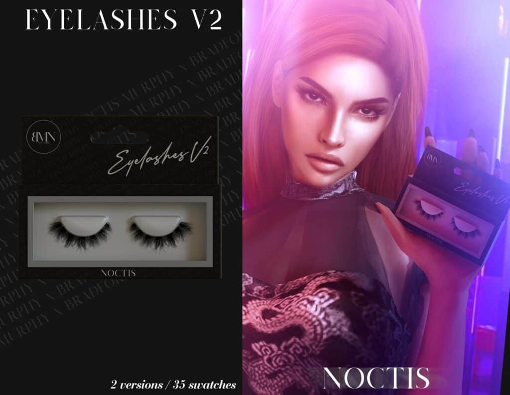 3D Eyelashes V2 for Sims 4