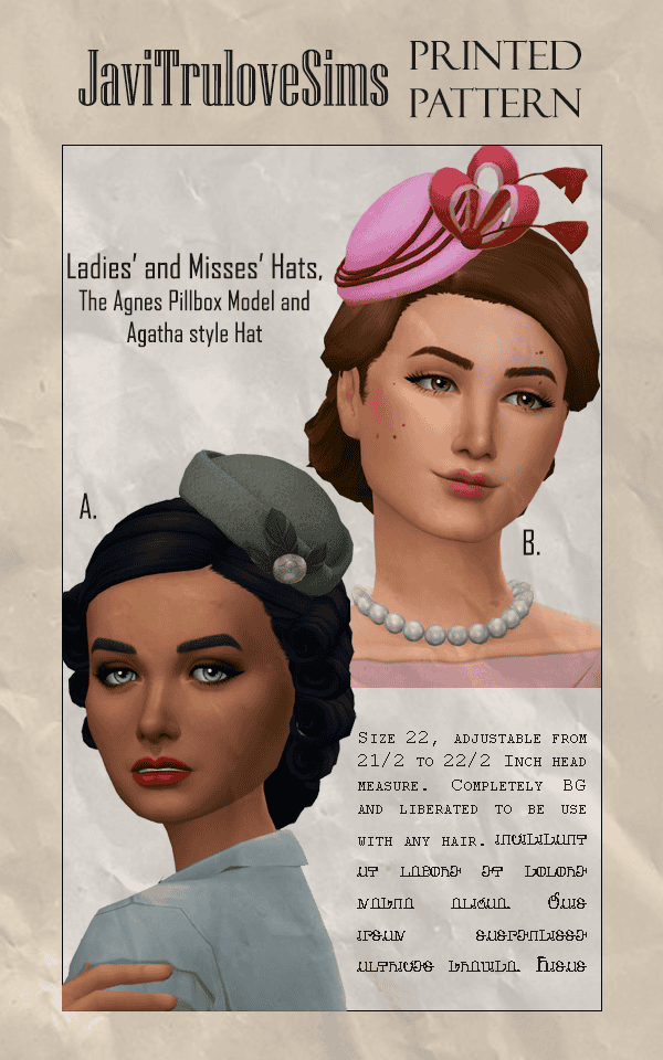 1950s Crumplebottom Hat CC