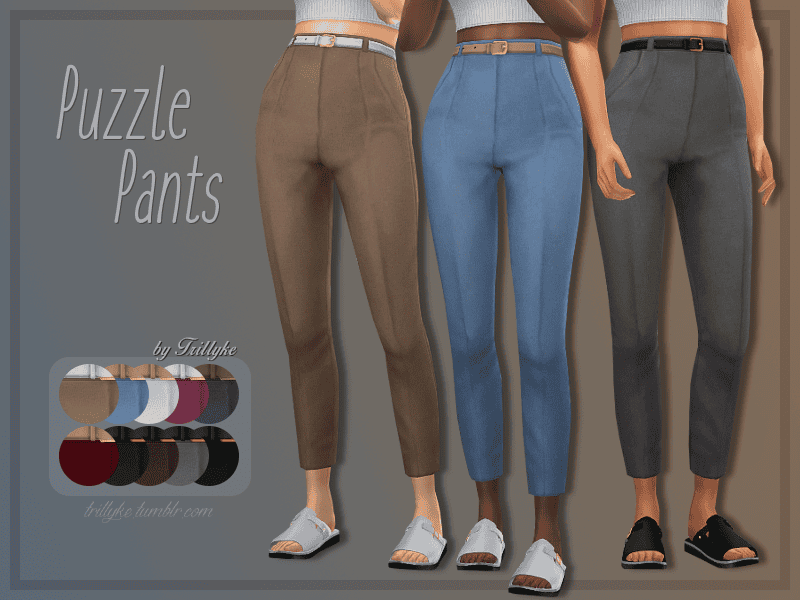 Sims 4 50s High Waisted Pants
