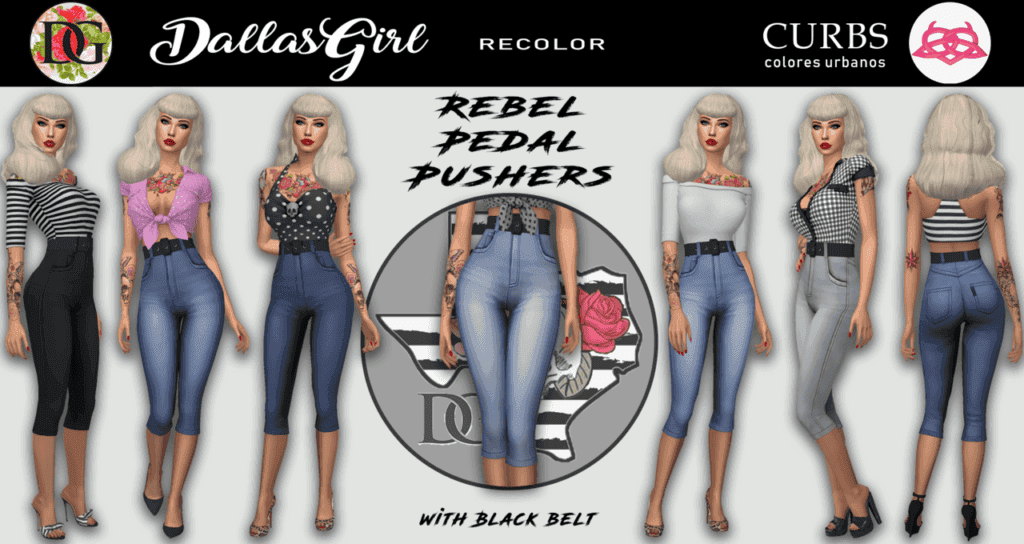 Sims 4 High Waisted Pin Up Pants
