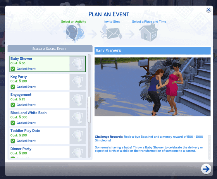 Sims 4 Baby Shower Event Mod