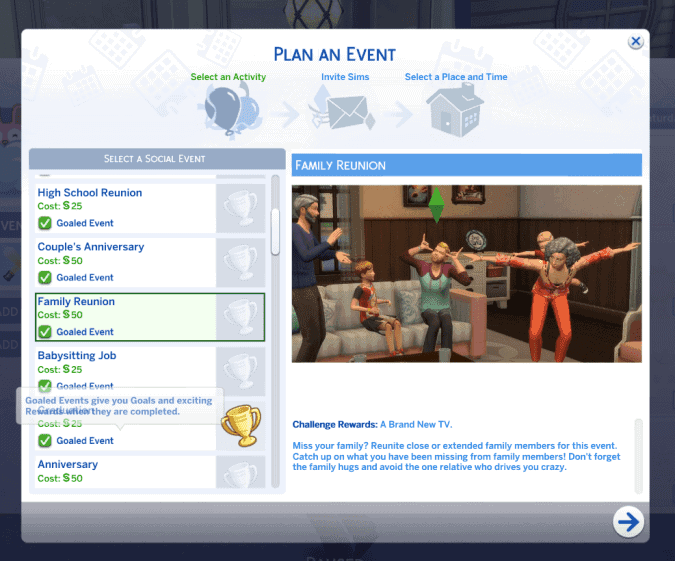 Sims 4 Family Reunion Event Mod
