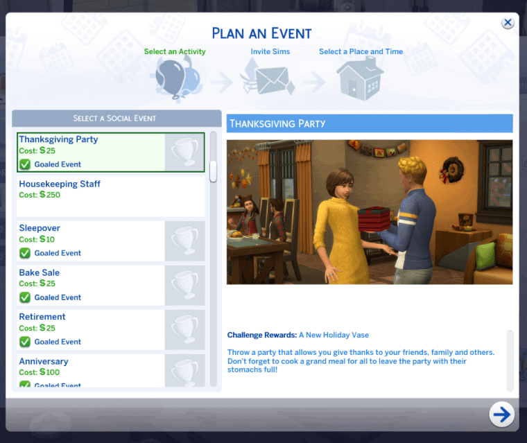Sims 4 Thanksgiving Event Mod