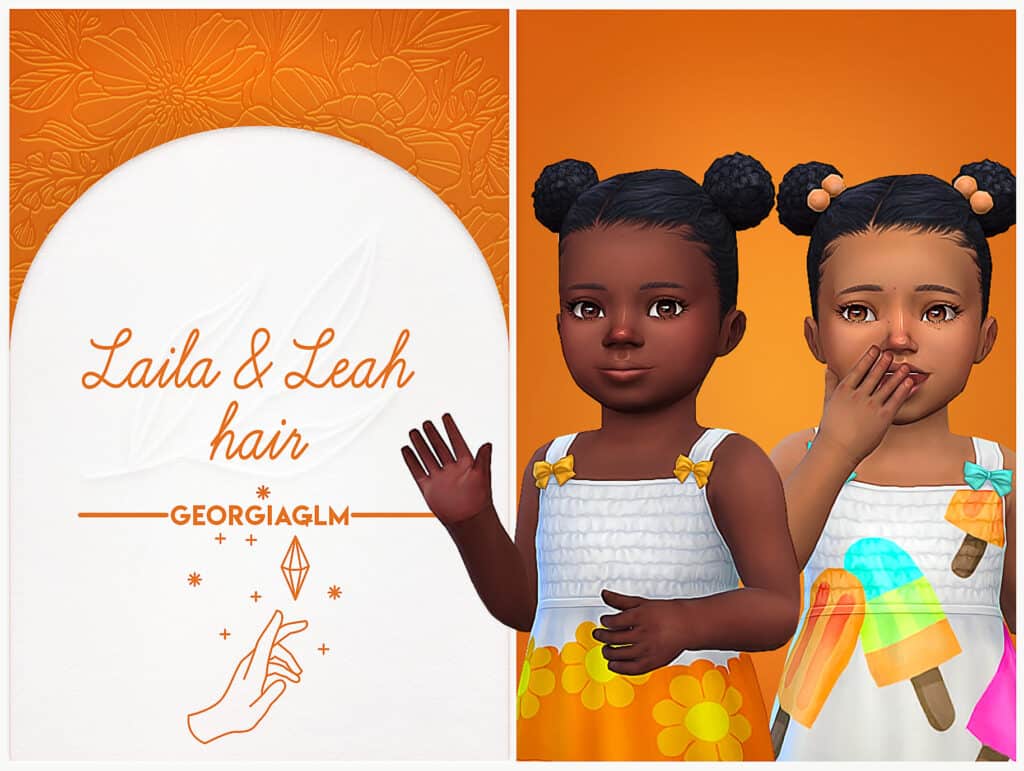 Sims 4 Toddler CC Hair with Texture