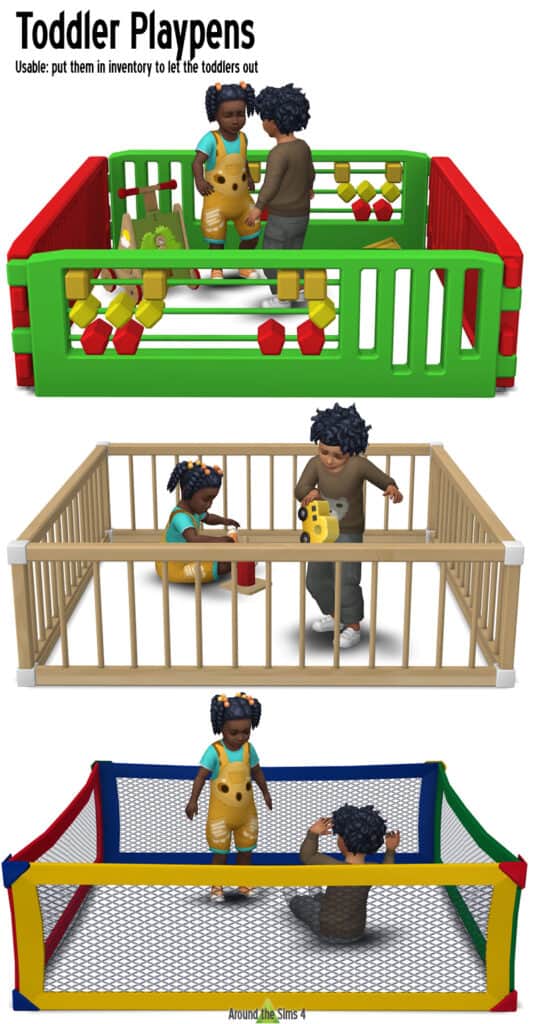 Sims 4 CC Toddler Playpen