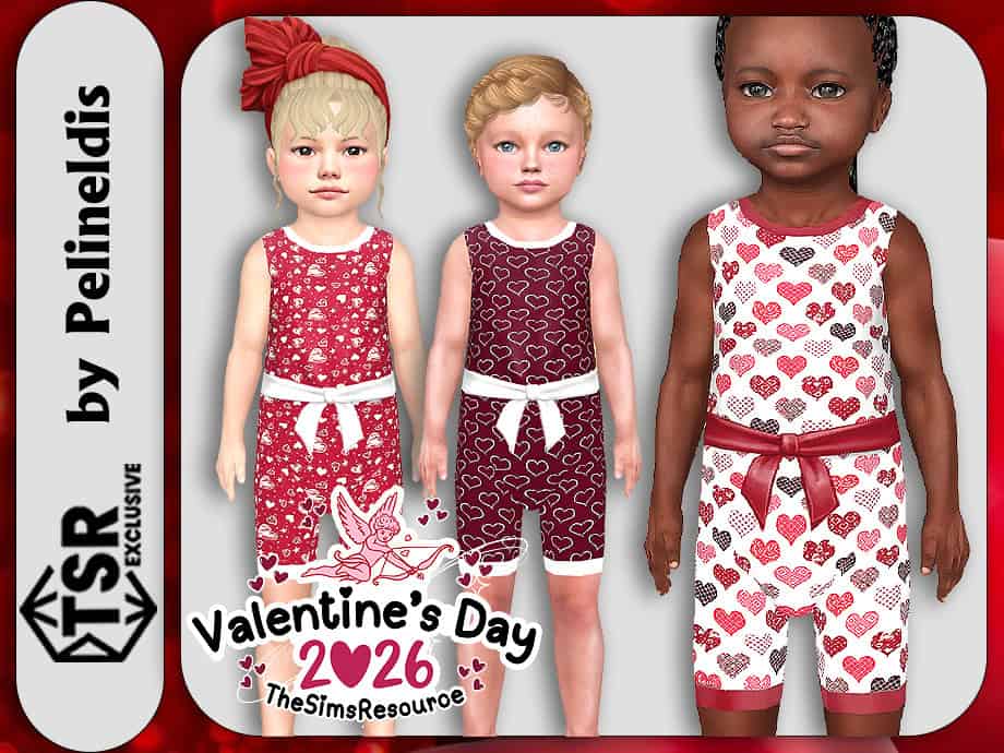 Toddler Valentine’s Playsuit