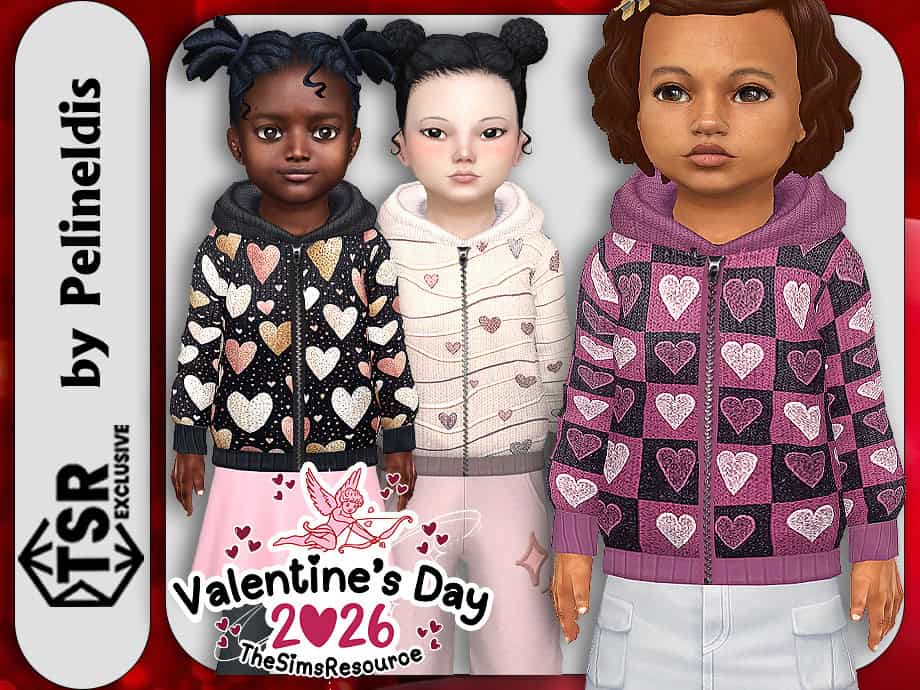 Toddler Valentine Hearts Cardigan