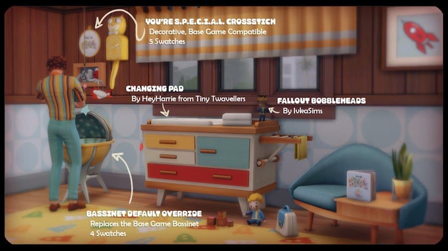 Fallout Sims 4 Nursery CC Pack