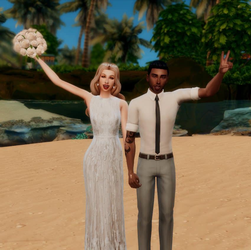 Sims 4 Beach Wedding Poses