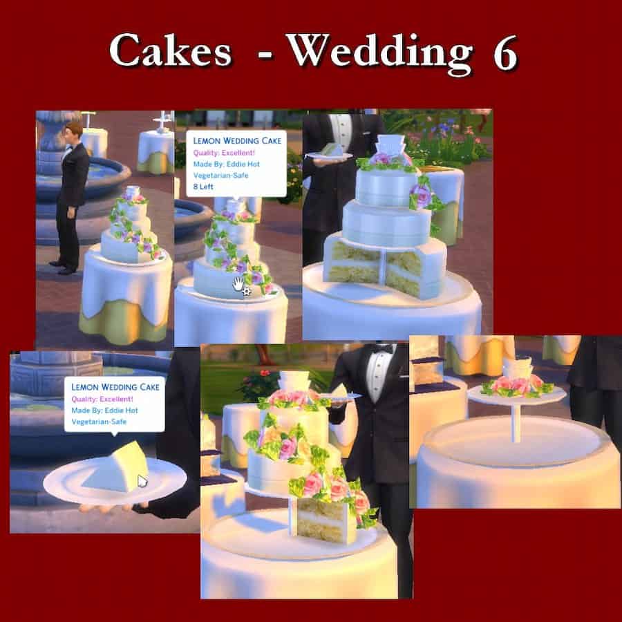 Sims 4 CC Wedding Cake Collection