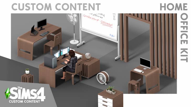 Sims 4 Home Office CC Pack