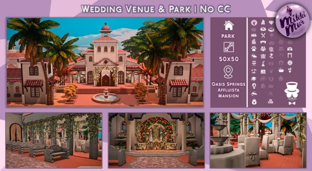 Sims 4 Wedding Venue & Park