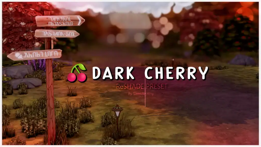 Dark Chery Reshade Preset