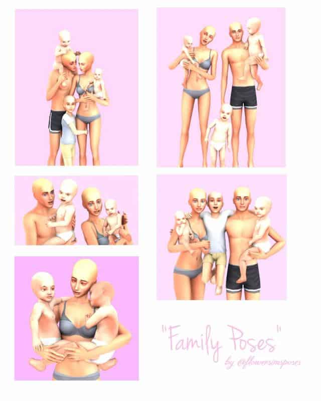 Cute Sims 4 Family Poses