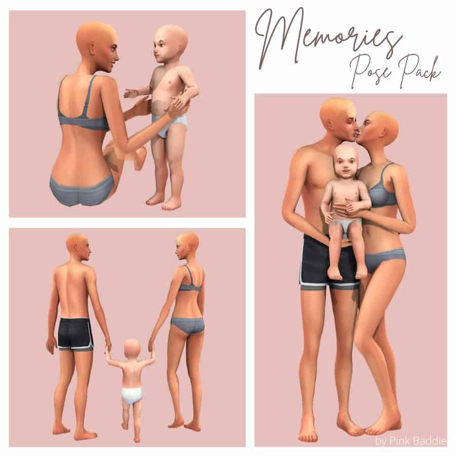 Sims 4 Family Poses with Toddler