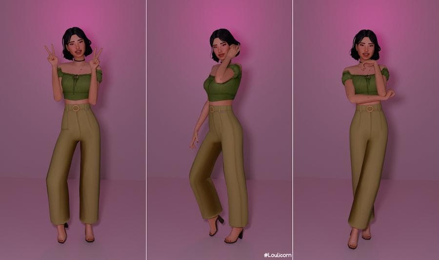 Trendy Sims 4 CAS Poses