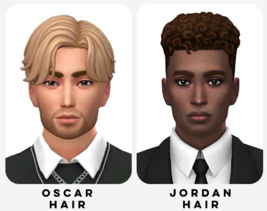 Sims 4 Male Hair CC Set