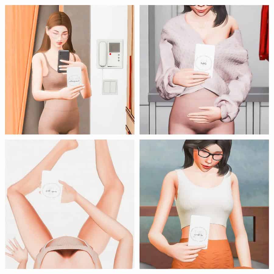 Pregnancy Milestone Poses