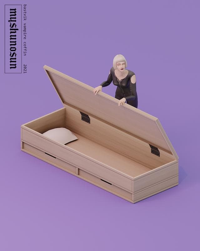 Bastvik Sims 4 Vampire Coffin