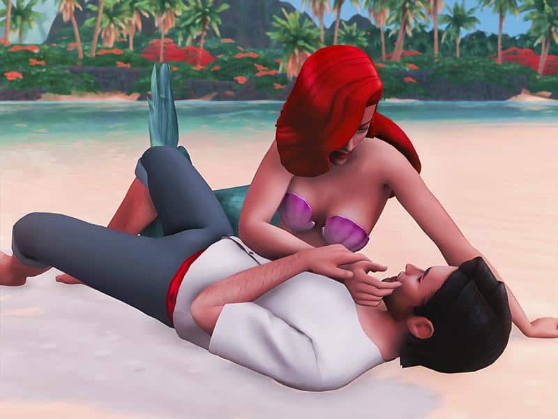 Little Mermaid Pose Pack for Sims 4