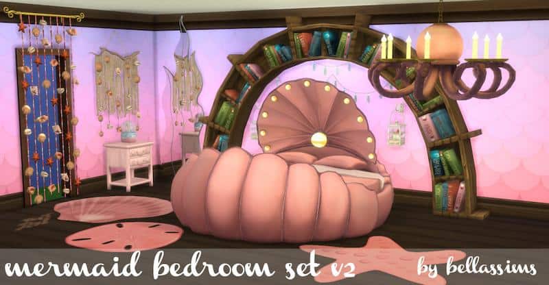 Mermaid Bedroom Set for Sims 4