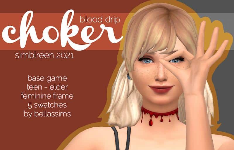 Sims 4 Vampire Blood Choker