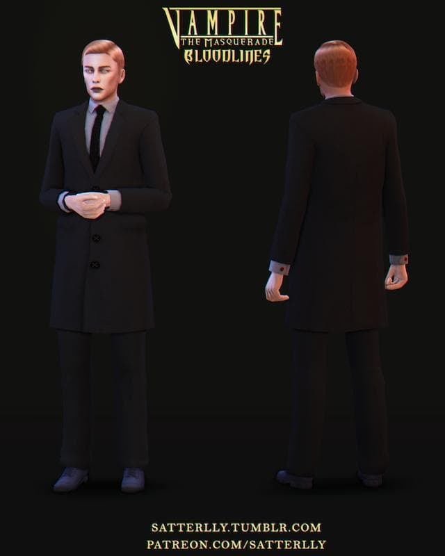 Bloodlines Vampire Outfit for Sims 4