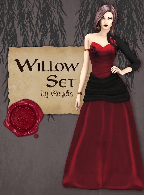 Gothic Vampire Sims 4 CC Pack