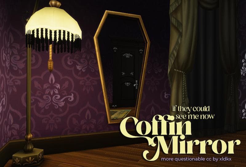 Coffin Mirror for Sims 4