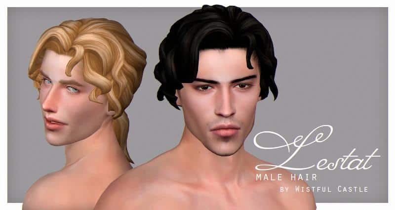 Vampire Hair for Male Sims