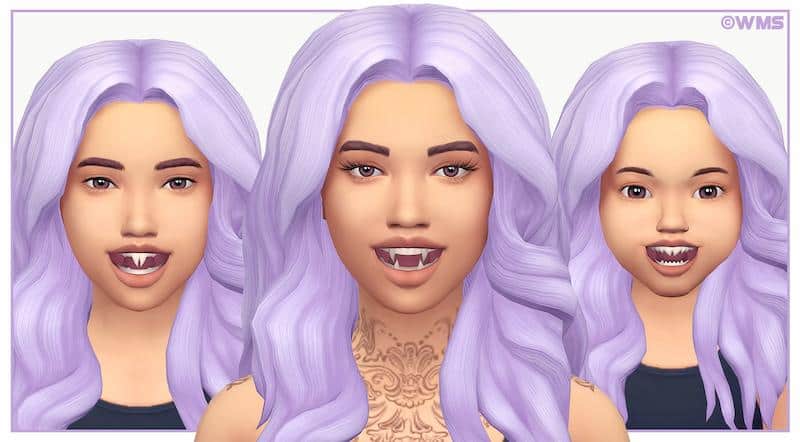 Bite Me Sims 4 Vampire Teeth CC
