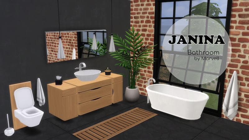 Sims 4 Bathroom CC Pack