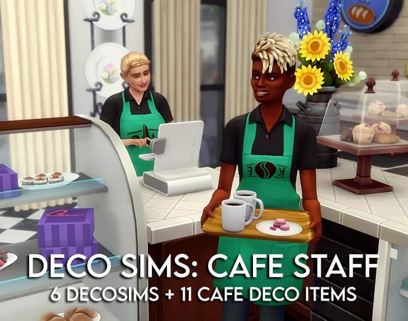 Cafe Staff Sims 4 Deco Sims