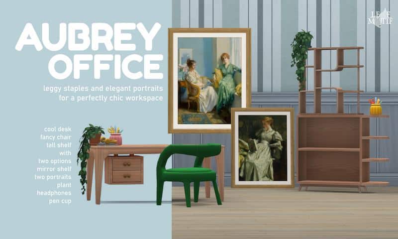 Sims 4 CC Office Furniture Essentials