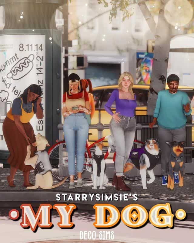 Sims 4 Deco Sim Dogs
